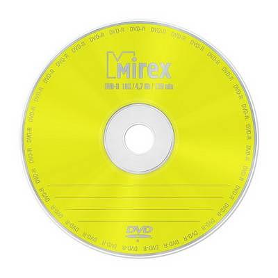Диск DVD-R Mirex 4.7 Gb, 16x, Slim Case (1), (1/200) фото 1