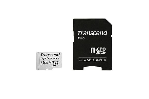 Флеш карта microSD 64GB Transcend microSDXC Class 10 (SD адаптер),MLC фото 1