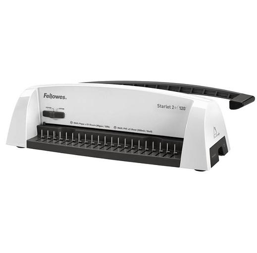 Переплетчик Fellowes® STARLET 2+ на пластиковую пружину, сшивает до 120 лст., перфорирует 12 лст. фото 1