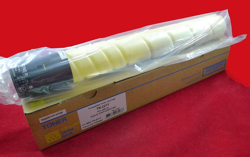 Тонер Konica-Minolta bizhub C227/C287 TN-221Y yellow 21K ELP Imaging® фото 1