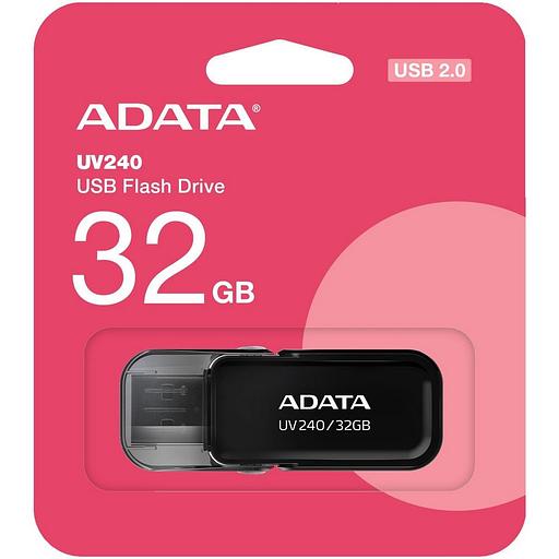 Флеш накопитель 32GB A-DATA UV240, USB 2.0, Черный фото 1