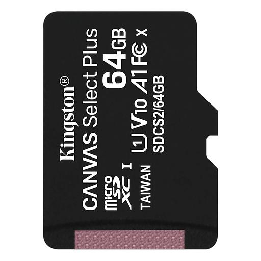 Флеш карта microSD 64GB Kingston microSDXC Class 10 UHS-I U1 Canvas Select Plus 100MB/s фото 1