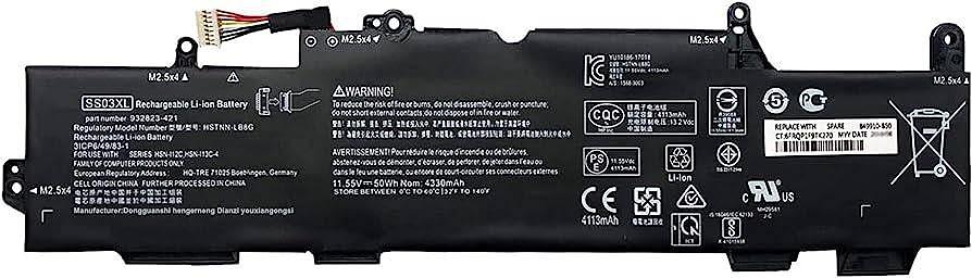 Батарея для HP EliteBook 735 G5/745 G5/830 G5/840 G5 G6 (HSTNN-IB8C/HSTNN-DB8J/HSTNN-LB8G/SS03050XL/SS03XL) 50Wh 3cell фото 1