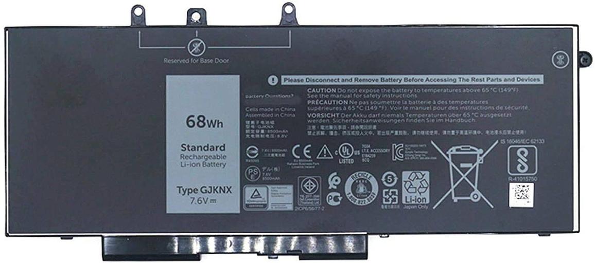 Батарея для Dell Latitude 15-3520/E5480/5480 (GJKNX/DV9NT/GD1JP/0GD1JP) 7.6V 68Wh 8500mAh фото 1