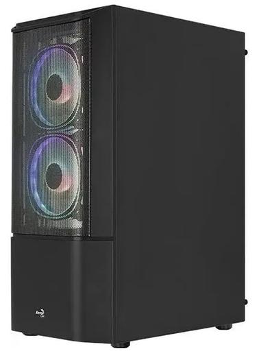 Корпус MidTower AeroCool Quantum-G-BK-v2 (черный) без Б/п, ATX 3FRGB Fan on front panel фото 2