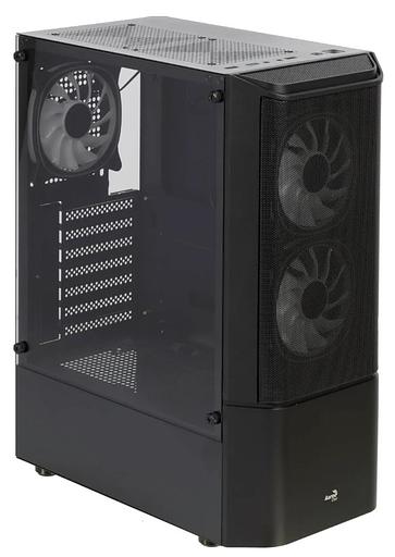 Корпус MidTower AeroCool Quantum-G-BK-v2 (черный) без Б/п, ATX 3FRGB Fan on front panel фото 3