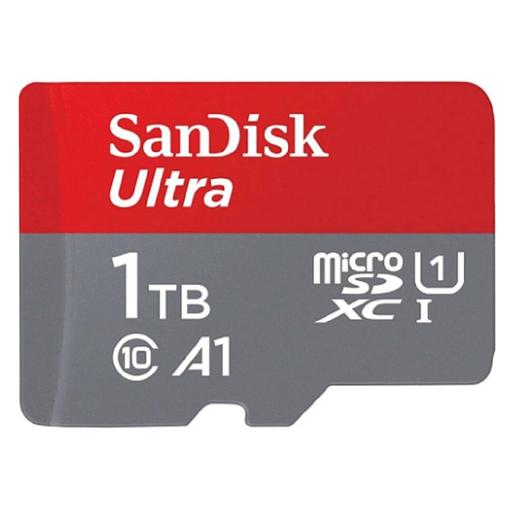 Флеш карта microSD 1TB SanDisk microSDXC Class 10 Ultra (SD адаптер) UHS-I A1 140MB/s фото 1