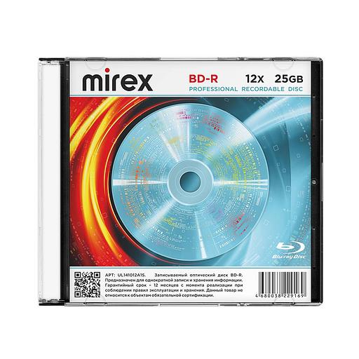 Диск BD-R Mirex 25 Gb, 12x, Slim Case (1), (1/50) фото 1
