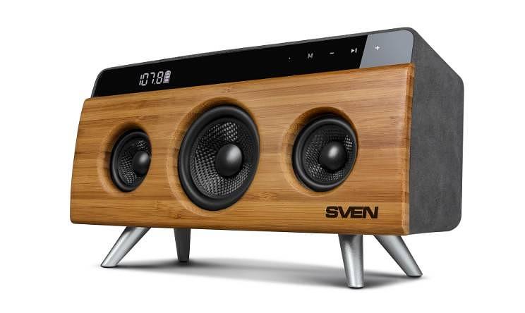 SVEN АС HA-930, бамбук (30 Вт, Bluetooth, FM, USB, LED-дисплей, 2200мА*ч) фото 1