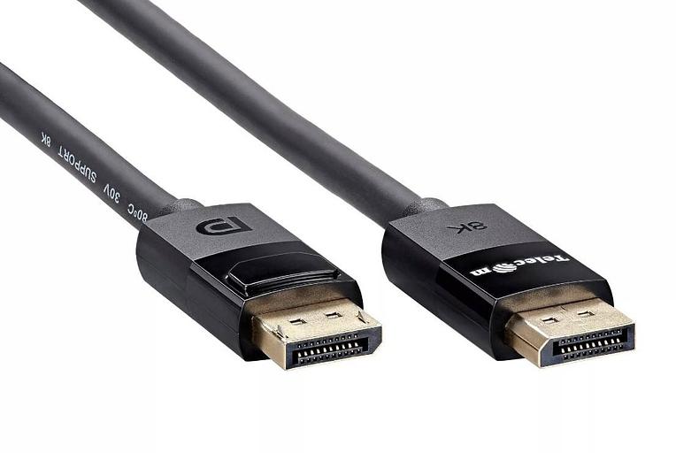 Кабель соединительный DP-DP 1.4V 8K@60Hz 1м, медь, Telecom фото 1