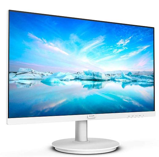 МОНИТОР 23.8" PHILIPS 241V8AW/00 WHITE (IPS, 1920x1080, 75Hz, 4 ms, 178°/178°, 250 cd/m, 1000:1, +HDMI, +MM) фото 1
