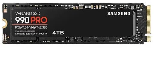 Твердотельный диск 4TB Samsung 990 PRO, M.2, PCI-E 4.0 x4, TLC 3D NAND [R/W - 7450/6900 MB/s] фото 1