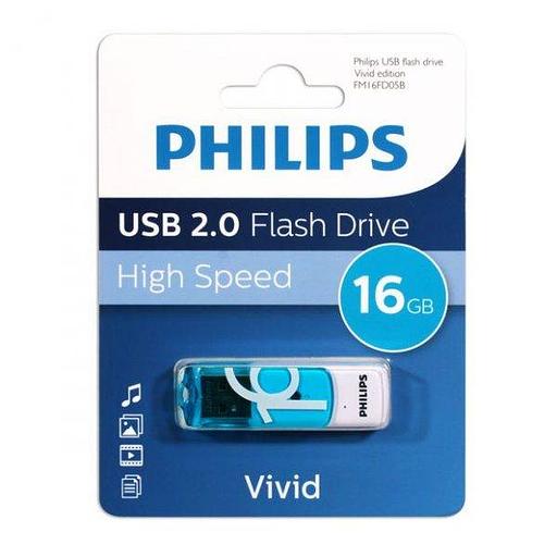 Флеш накопитель 16GB PHILIPS VIVID2.0 16GB, USB 2.0 фото 1
