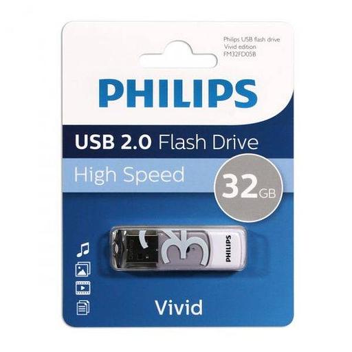 Флеш накопитель 32GB PHILIPS VIVID2.0 32GB, USB 2.0 фото 2
