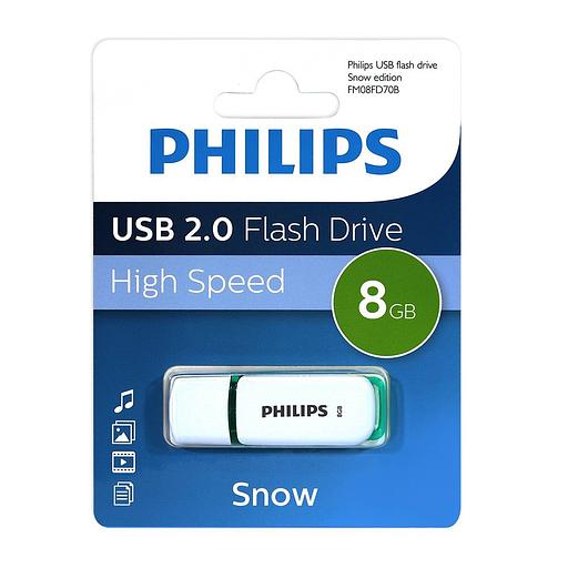 Флеш накопитель 8GB PHILIPS SNOW2.0 8GB, USB 2.0 фото 1