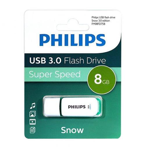 Флеш накопитель 8GB PHILIPS SNOW3.0 8GB, USB 3.0 фото 1