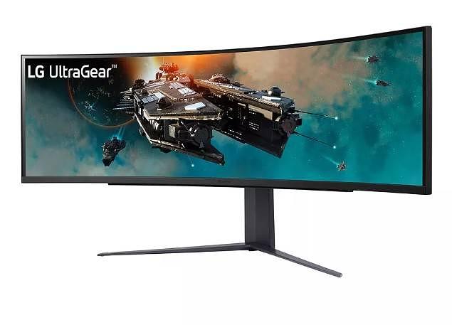 МОНИТОР 49" LG 49GR85DC-B Black (VA, изогнутый, 5120×1440, 240Hz, 1 ms, 178°/178°, 450 cd/m, 2500:1, +HDMI, DisplayPort) фото 1