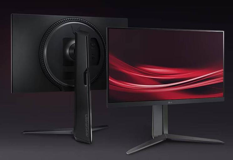 МОНИТОР 23.8" LG 24GS65F-B Black с поворотом экрана (IPS, 1920x1080, 180Hz, 1 ms, 178°/178°, 300 cd/m, 1000:1, +НDMI,DP) фото 1