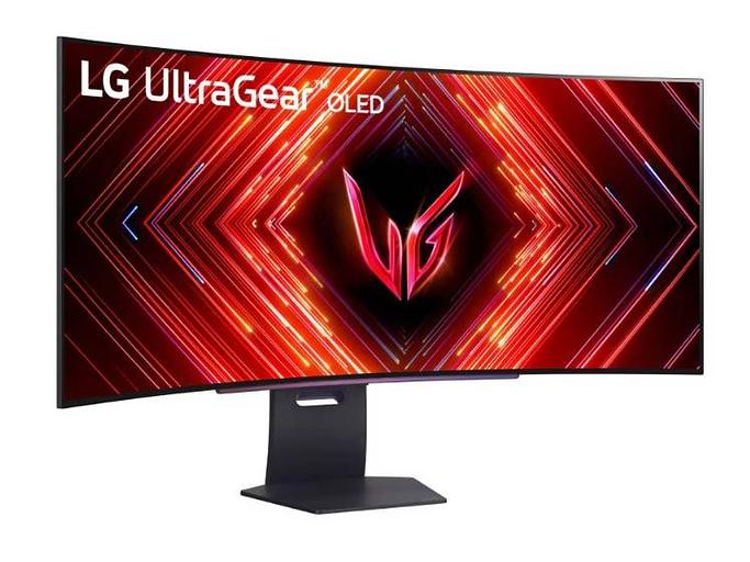 МОНИТОР 45" LG 45GS95QE-B Dark-Grey (OLED, изогнутый, 3440×1440, 240Hz, 0.03 ms, 178°/178°, 1300 cd/m, 1.5M:1, +2хHDMI) фото 1