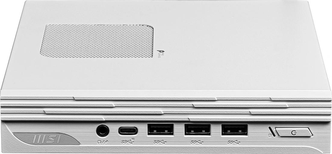 Неттоп MSI Pro DP10 12M-221RU i5 1235U (1.3) 16Gb SSD512Gb Iris Xe Windows 11 Professional GbitEth WiFi BT 120W белый (9S6-B0A622-221) фото 3