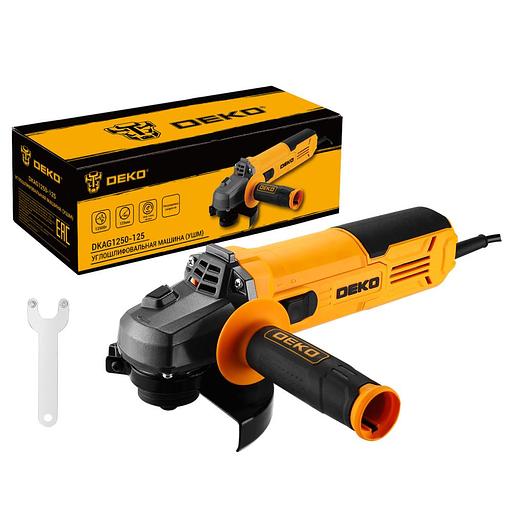 Углошлифовальная машина DEKO DKAG1250-125, 125мм, 1250 Вт [080-1008] фото 1