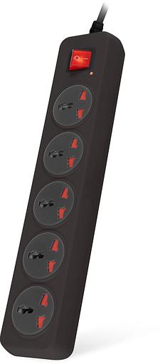 Сетевой фильтр Buro 500UNH-5-BG 5м (5 розеток) черный/серый (коробка) фото 8