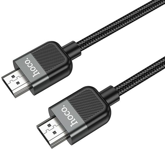 Кабель Hoco US09 ver2.0 HDMI (m) HDMI (m) 2м черный пакет (упак.:1шт) фото 3