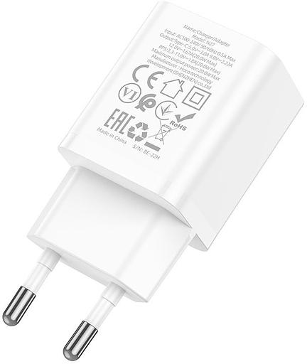 Сетевое зар./устр. Hoco N27 White 20W (PD+QC+AFC) USB-C белый фото 2