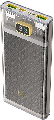 Мобильный аккумулятор Hoco J103 Discovery edition Gray 10000mAh QC/PD 22.5W 3A 2xUSB-A/USB-C серый фото 2