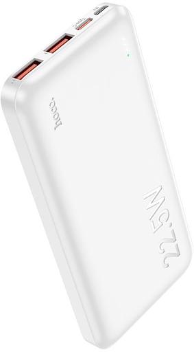 Мобильный аккумулятор Hoco J101 Astute white 10000mAh QC/PD 3A 2xUSB-A/USB-C серый фото 1
