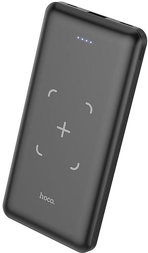 Мобильный аккумулятор Hoco J50 Surf 10000mAh 5W 2A USB-A беспров.зар. черный фото 1