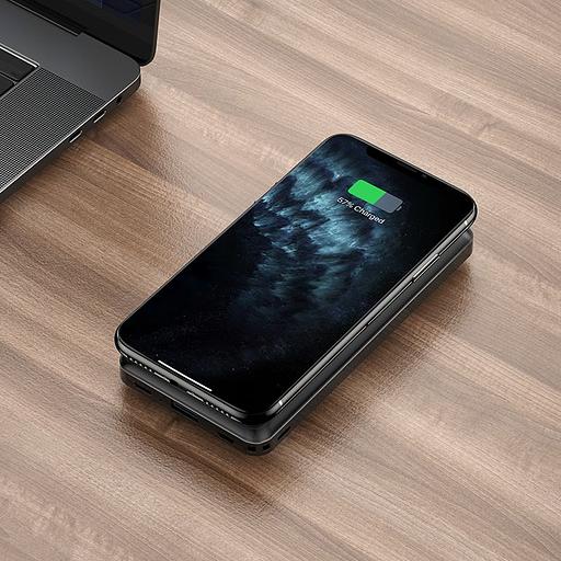 Мобильный аккумулятор Hoco J50 Surf 10000mAh 5W 2A USB-A беспров.зар. черный фото 3