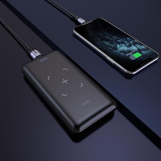 Мобильный аккумулятор Hoco J50 Surf 10000mAh 5W 2A USB-A беспров.зар. черный фото 4