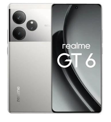 Смартфон Realme RMX3851 GT6 256Gb 12Gb серебристый моноблок 3G 4G 2Sim 6.78" 2780x1264 Android 14 50Mpix 802.11 a/b/g/n/ac/ax NFC GPS GSM900/1800 GSM1900 TouchSc Protect фото 1