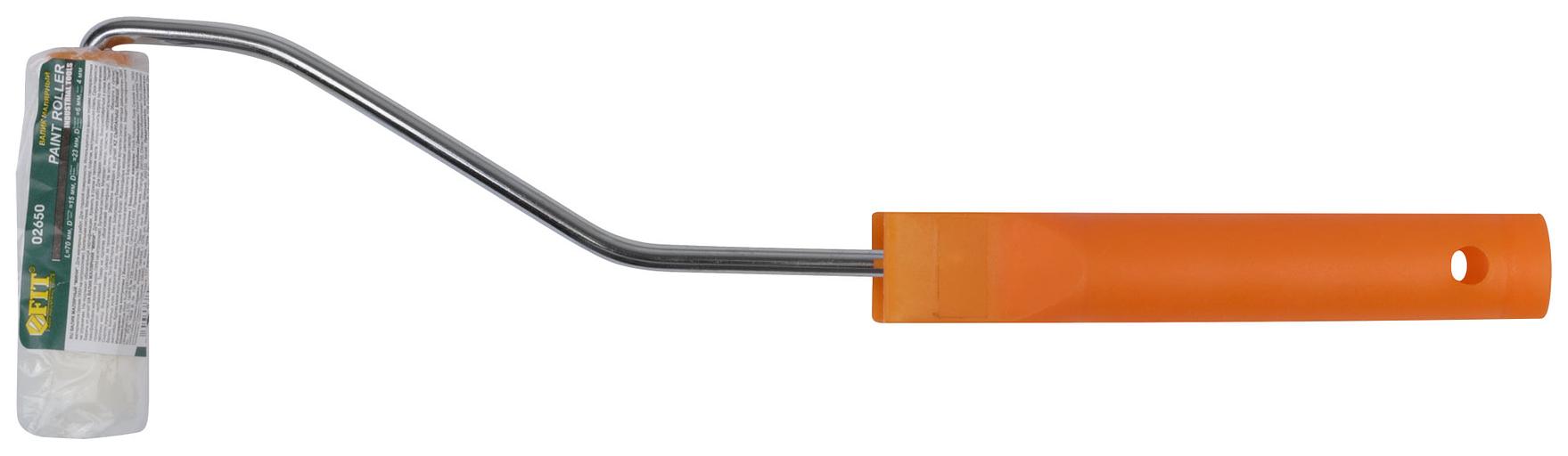 Валик велюровый ''мини'', диаметр 15/23 мм, ворс 4 мм, длина ручки 300 мм, 70 мм фото 3