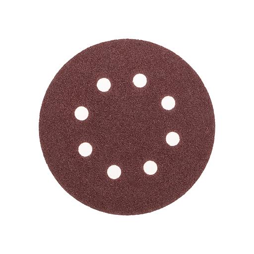 Диск абразивный на ворсовой основе, на липучке, перфорированный, P60, 125мм, 10 шт. фото 1
