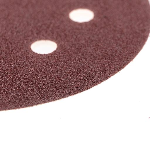 Диск абразивный на ворсовой основе, на липучке, перфорированный, P60, 125мм, 10 шт. фото 4