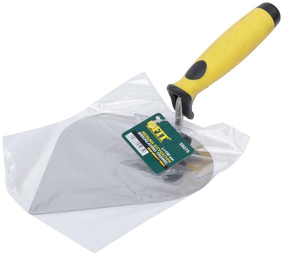 Мастерок нержавеющий, мягкая ручка, Профи, штукатура 190 мм фото 3