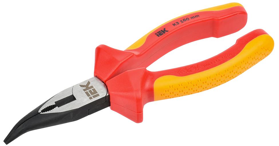 Тонкогубцы изогнутые диэлектрические 160мм K3 ARMA2L 3 фото 1