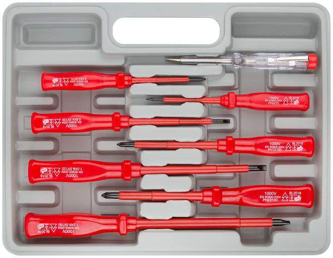 Набор отверток 7шт изол.1000V CrV+1индик фото 1