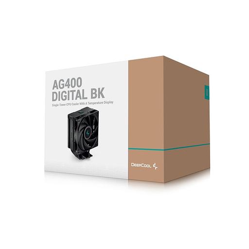 Вентилятор для процессора DeepCool AK400 DIGITAL BK Socket 1700/115X/1200/AM5/AM4, 120mm, 2100rpm, 31.6 дБА, 220W, PWM 4-pin, Al-Cu (R-AG400-BKNDMN-G- фото 10