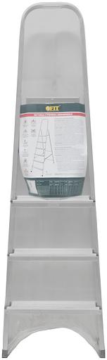 Лестница-стремянка алюминиевая, 4 ступени, вес 3.0 кг фото 3