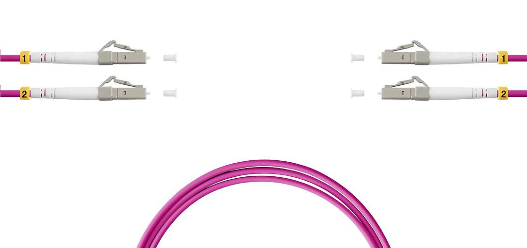 Патч-корд 2LC/PC-2LC/PC-MM50(OM4) 1м Синий фото 1