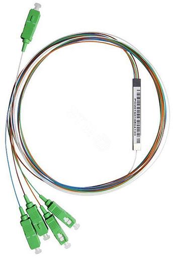 PLС сплиттер 1х4, 0.9мм, SC/APC фото 1