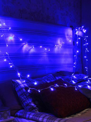 Гирлянда светодиодная 50 светодиодов, синий, 6,5м, 8 режимов мигания фото 2