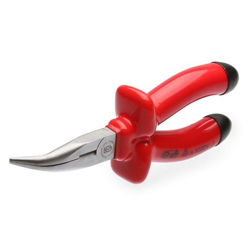 Длинногубцы изогнутые диэлектрические 160 мм серия ЭКСПЕРТ фото 1