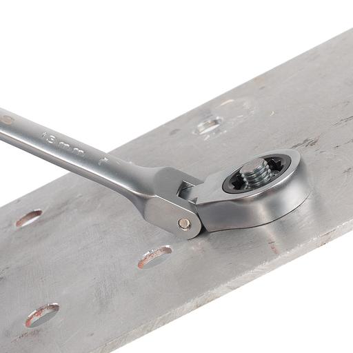 Ключ гаечный комбинированный трещоточный с шарниром 10 мм серия KBT-PROFESSIONAL фото 9