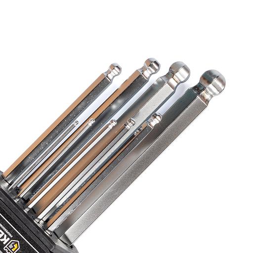 Набор шестигранных ключей с шаром КШ-9 серия KBT-PROFESSIONAL фото 4