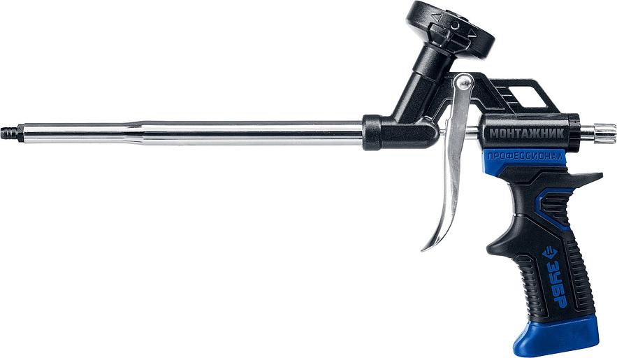 Пистолет для монтажной пены, с тефлоновым покрытием корпуса и сопла, МОНТАЖНИК Профессиональный фото 1