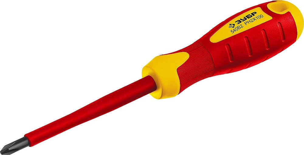 Отвертка диэлектрическая PH2х100 Профессионал фото 1